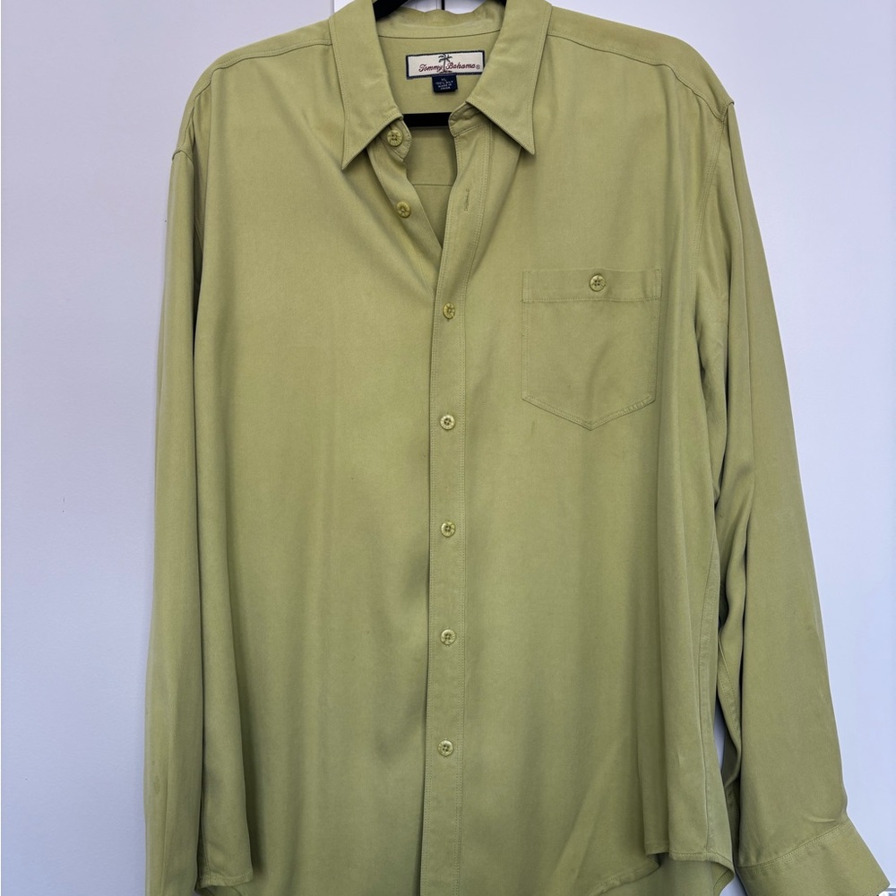 Tommy Bahama Green Dress Shirt Classic Button-Down